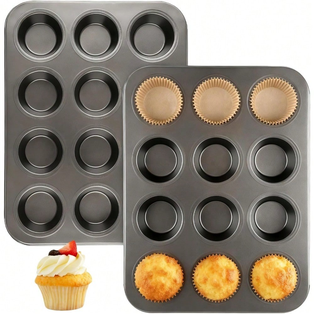 Muffin Tin Nonstick - Paquete de 2 moldes para muffins