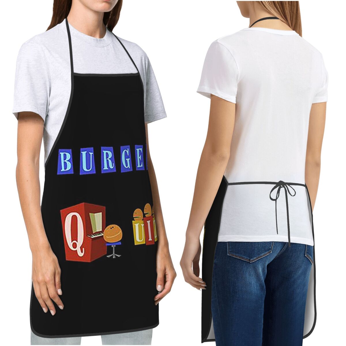Kitchen Quiz - Burger Quiz-delantales con nuevo logotipo para