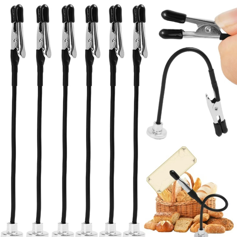 Kitchen Quiz - 10/5 Piezas Pinzas Magnéticas Flexibles Tipo
