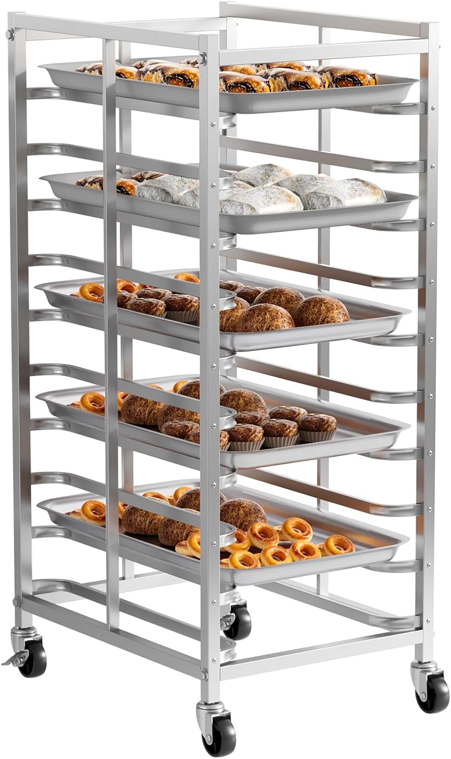 Kitchen Baking Cart - Carro de almacenamiento móvil de acero