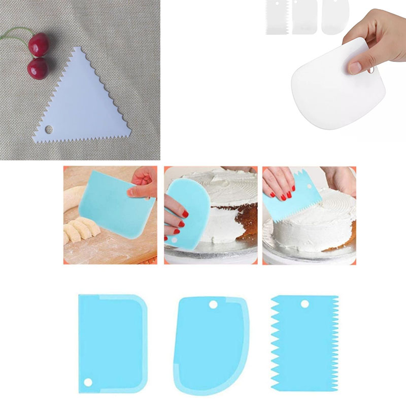 Fondant Smoother Set - Juego de raspadores de plástico para