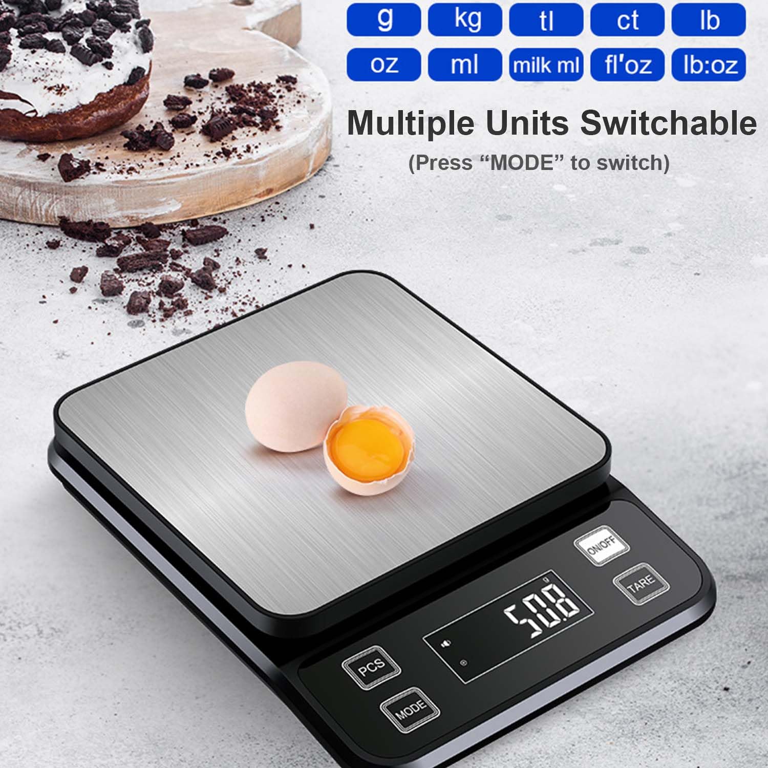 Kitchen Scale Precise - Báscula de Cocina Digital Impermeable 2026,