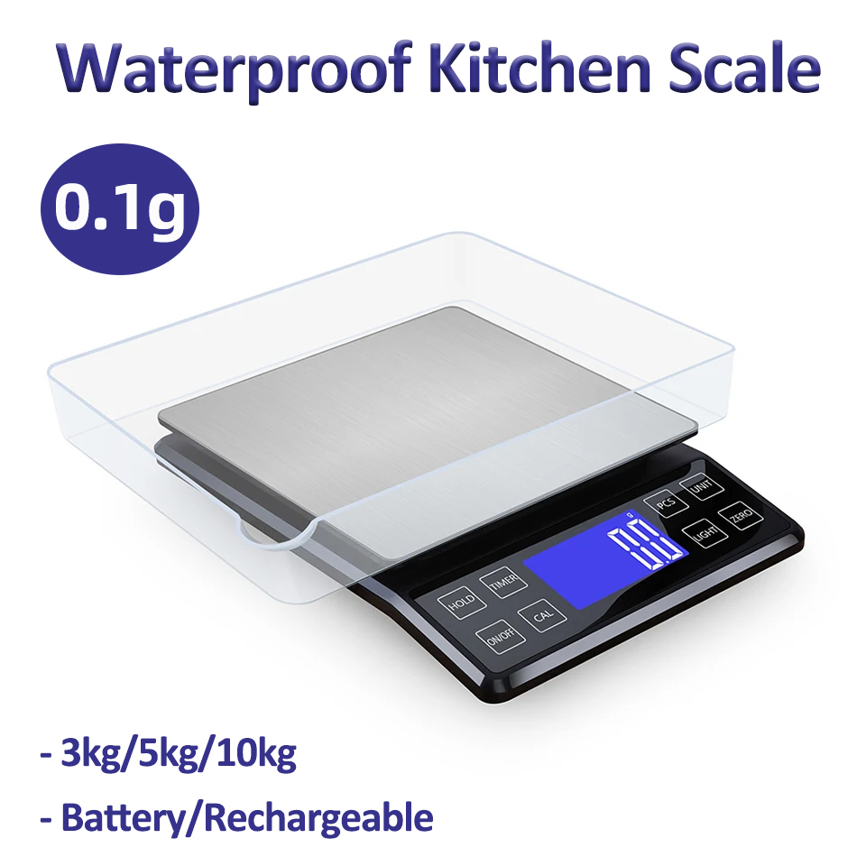 Kitchen Scale Precise - Báscula Digital de acero inoxidable para