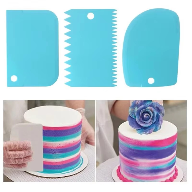 Fondant Smoother Set - Juego de 3 Espátulas para Crema,