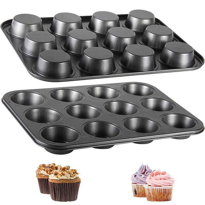 Muffin Tin Nonstick - LMETJMA Bandeja para Muffins Bandeja para
