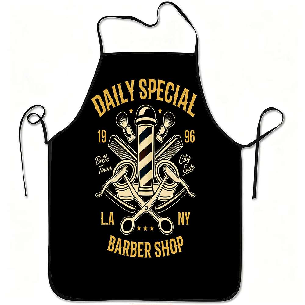 Baking Kitchen Design Ideas - Delantal con diseño de barbería, oferta