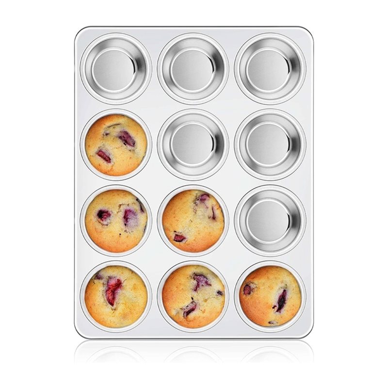 Muffin Tin Nonstick - ABAE - Molde para Muffins, Bandeja
