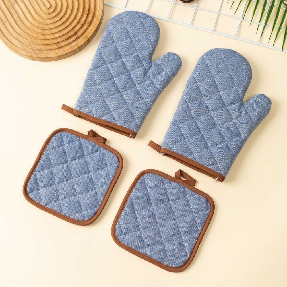 Kitchen Baking Gloves - 2 guantes de horno antideslizantes, resistentes