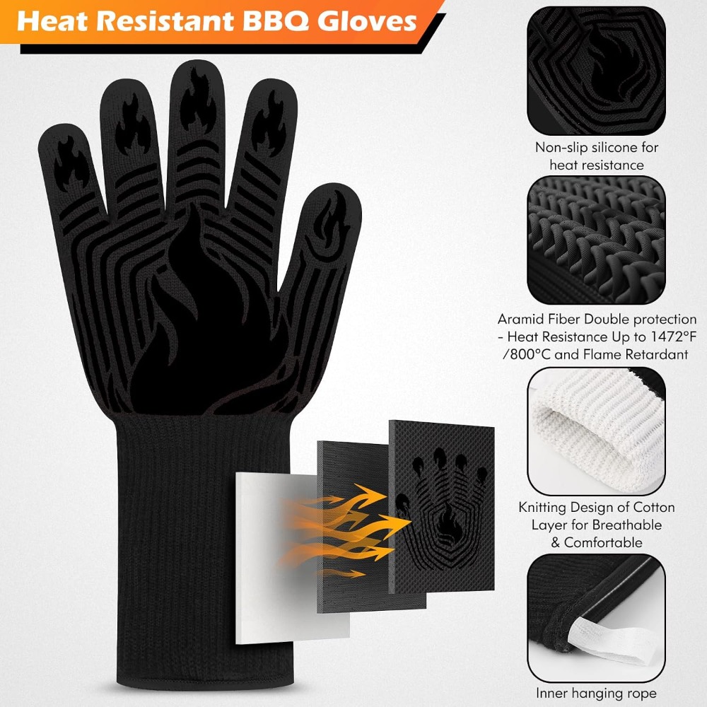 Kitchen Baking Gloves - Guantes para Barbacoa, 1472 ° Guantes