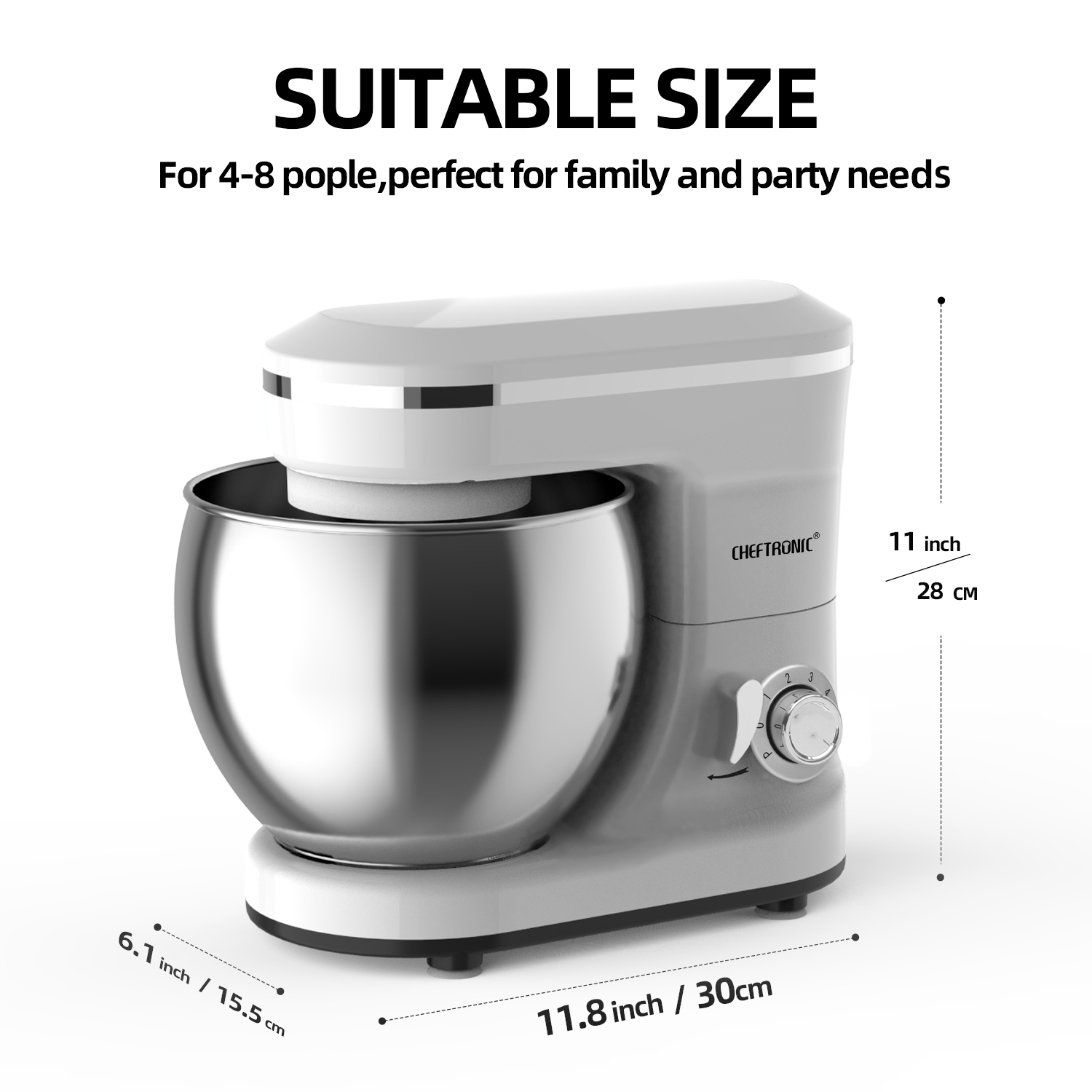 Batidora Eléctrica Multifunció - Kitchen Robot Baking reseña y precio