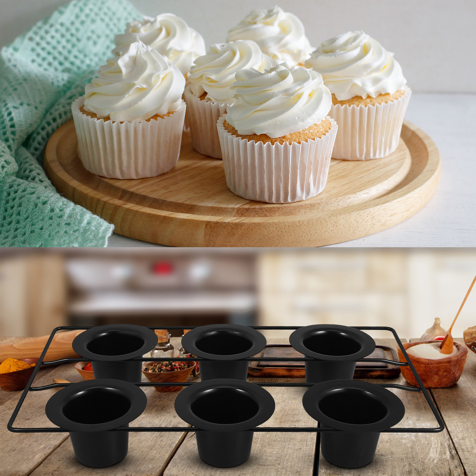 Molde para Muffins Antiadheren - Muffin Tin Nonstick reseña y precio