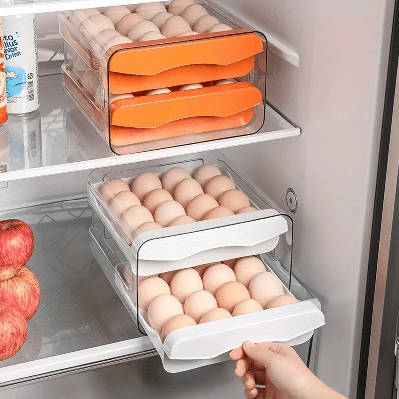 Caja de Almacenamiento de Huev - Kitchen Baking Tray Storage reseña y precio