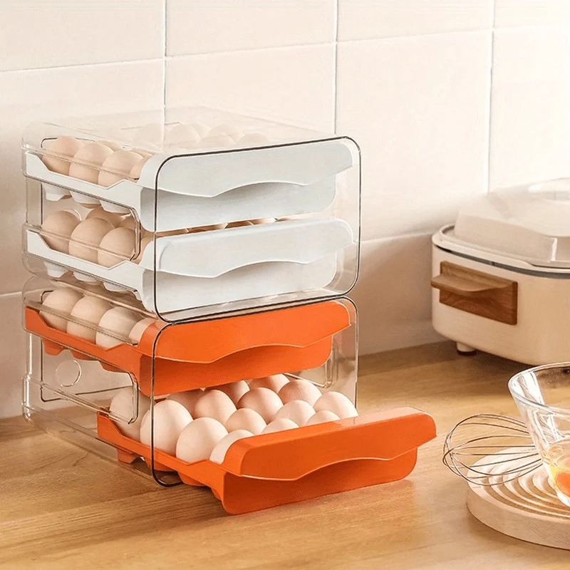 Caja de Almacenamiento de Huev - Kitchen Baking Tray Storage reseña y precio