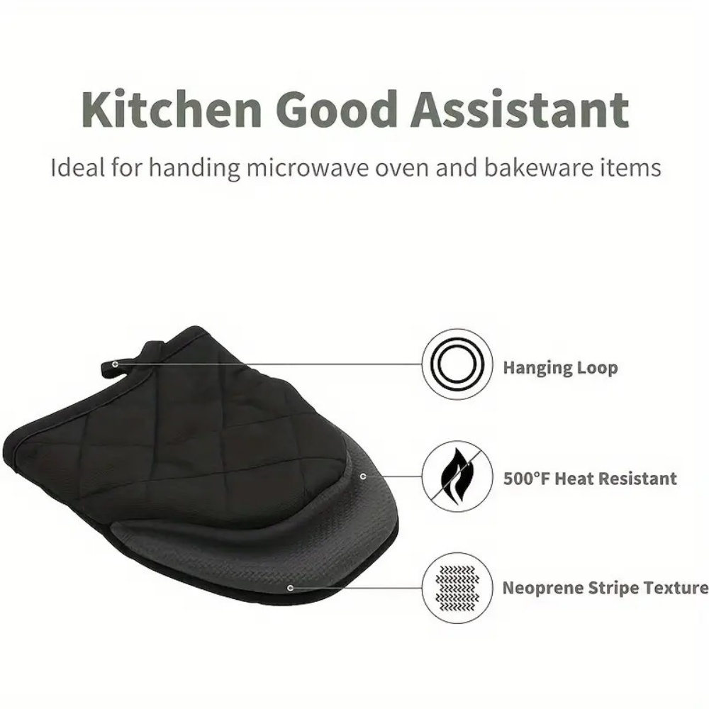 Manoplas para horno 500 ° F Ma - Kitchen Baking Gloves reseña y precio