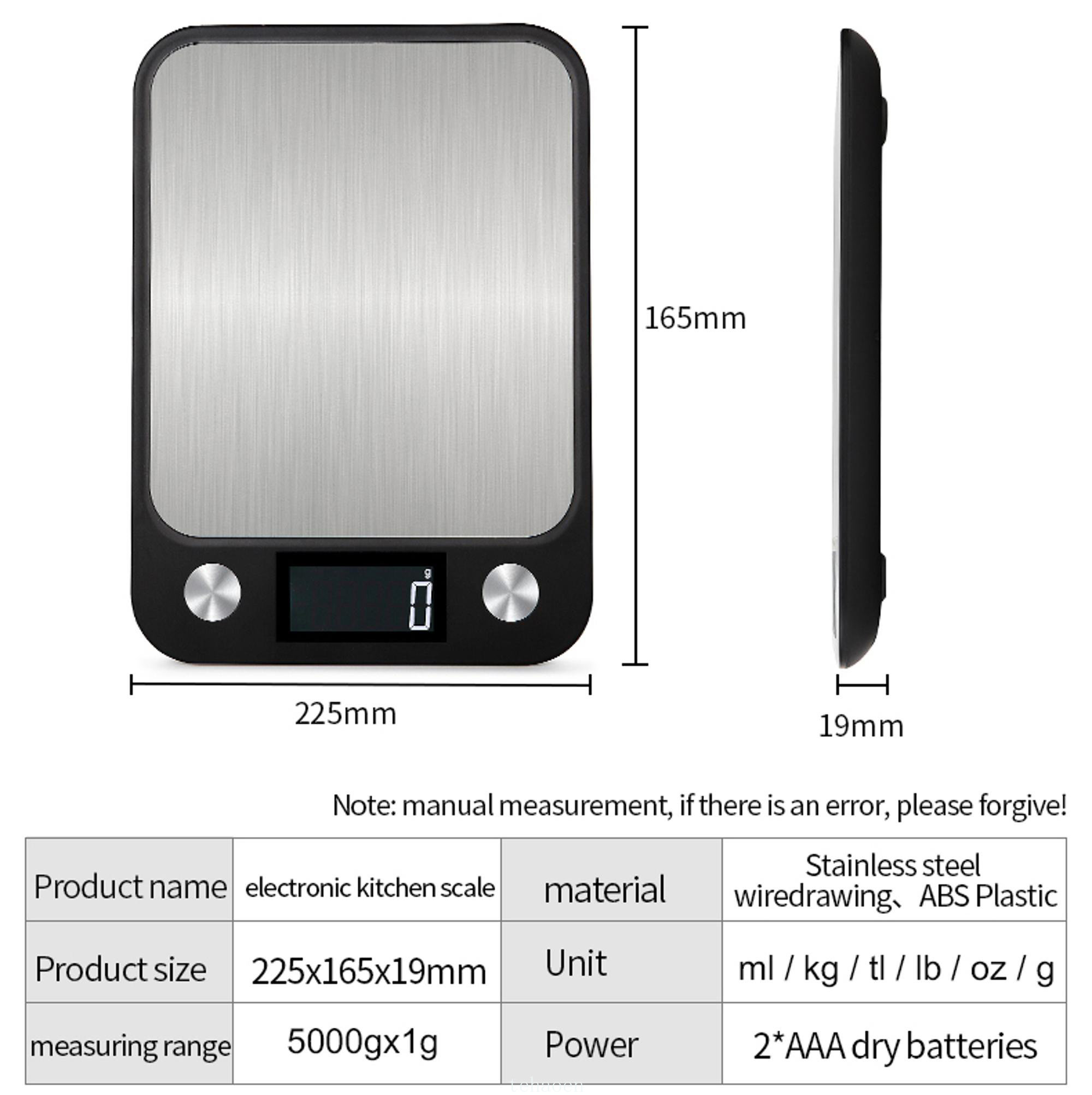 Báscula de cocina de 5/10/15Kg - Kitchen Scale Precise reseña y precio