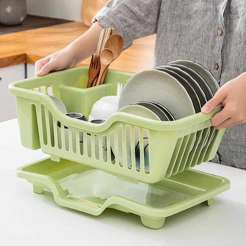 Estante de plástico para cuenc - Kitchen Baking Tray Storage reseña y precio