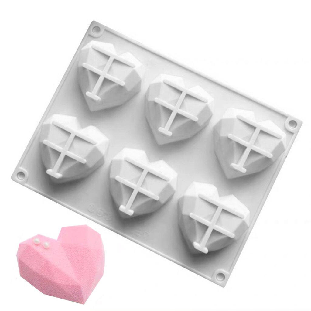 Moldes de silicona 3D con 6 ca - Kitchen Baking Decor reseña y precio