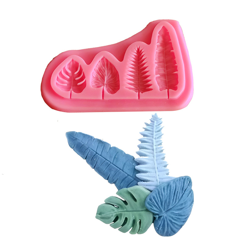 Moldes de silicona de hojas de - Kitchen Baking Decor reseña y precio