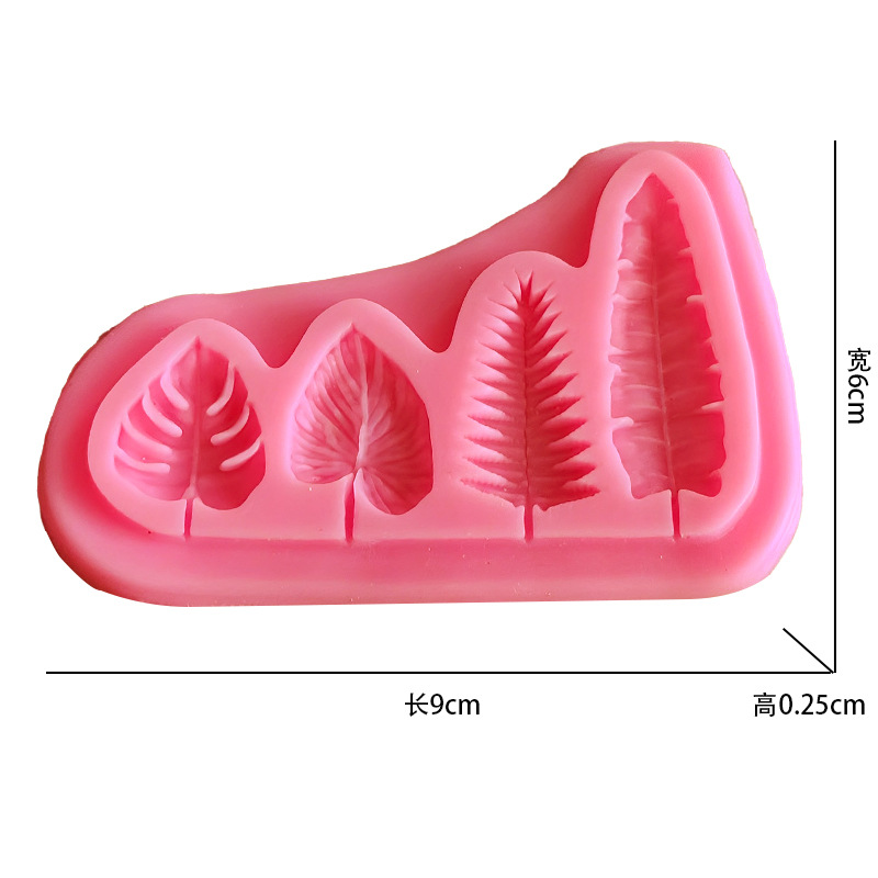 Moldes de silicona de hojas de - Kitchen Baking Decor reseña y precio
