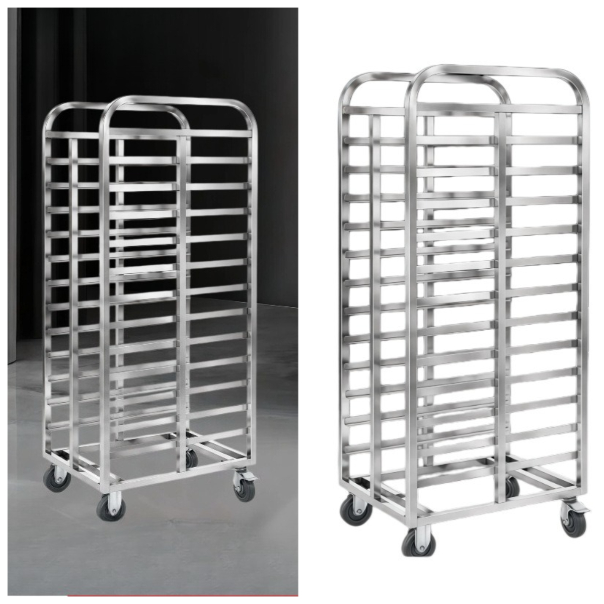 Carrito de Acero Inoxidable Mu - Kitchen Baking Cart reseña y precio