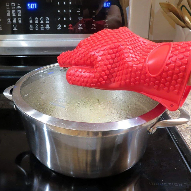 Guantes para asar de silicona  - Kitchen Baking Gloves reseña y precio