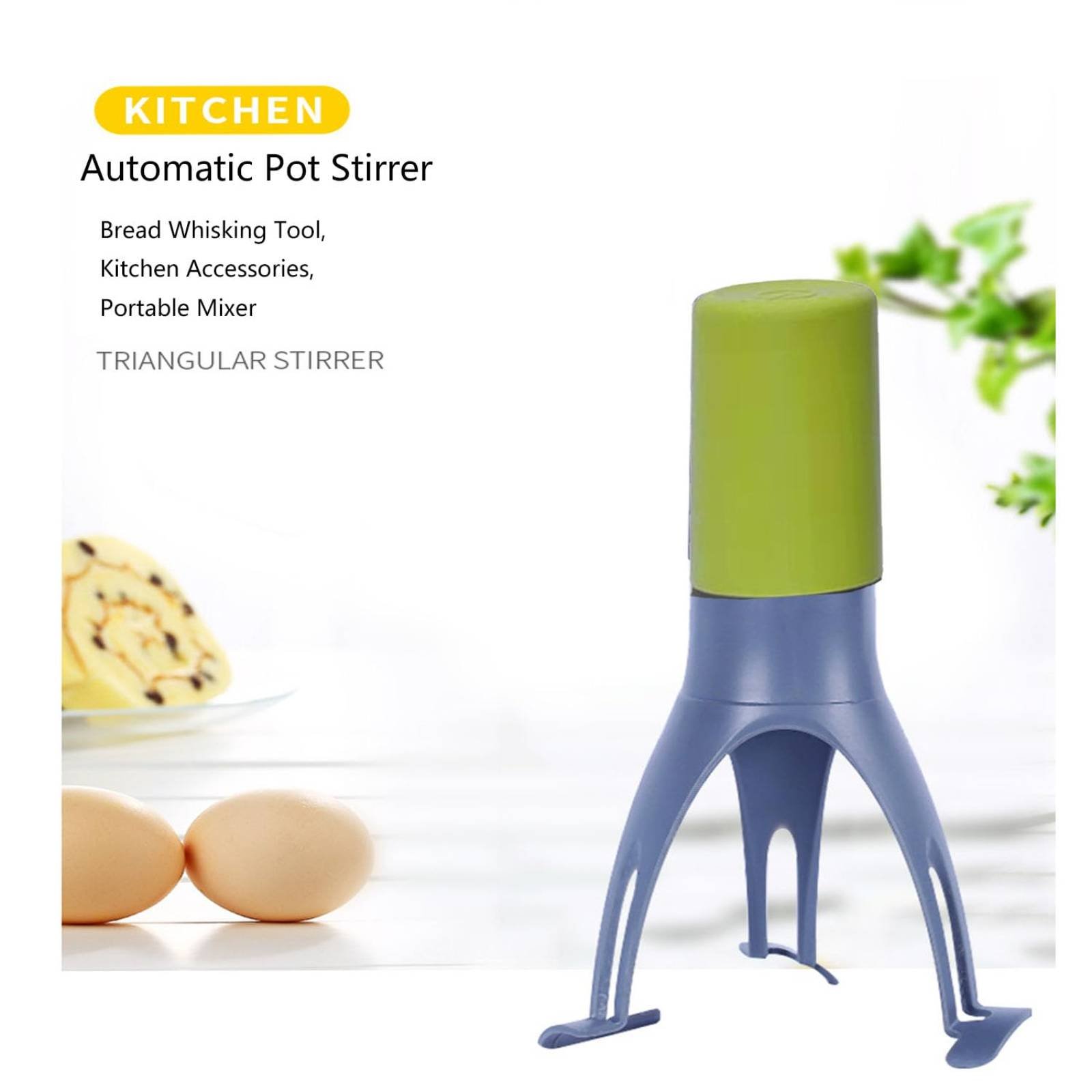 Batidor Triangular Automático  - Kitchen Baking Mixer reseña y precio