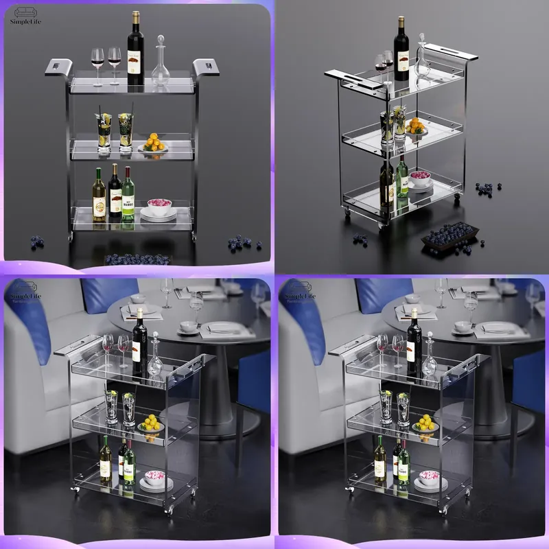 Carrito de Cocina Moderno de 3 - Kitchen Baking Cart reseña y precio
