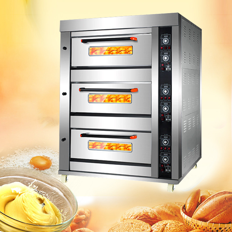 Guangzhou 3 cubiertas 6 bandej - Commercial Kitchen Baking Equipment reseña y precio