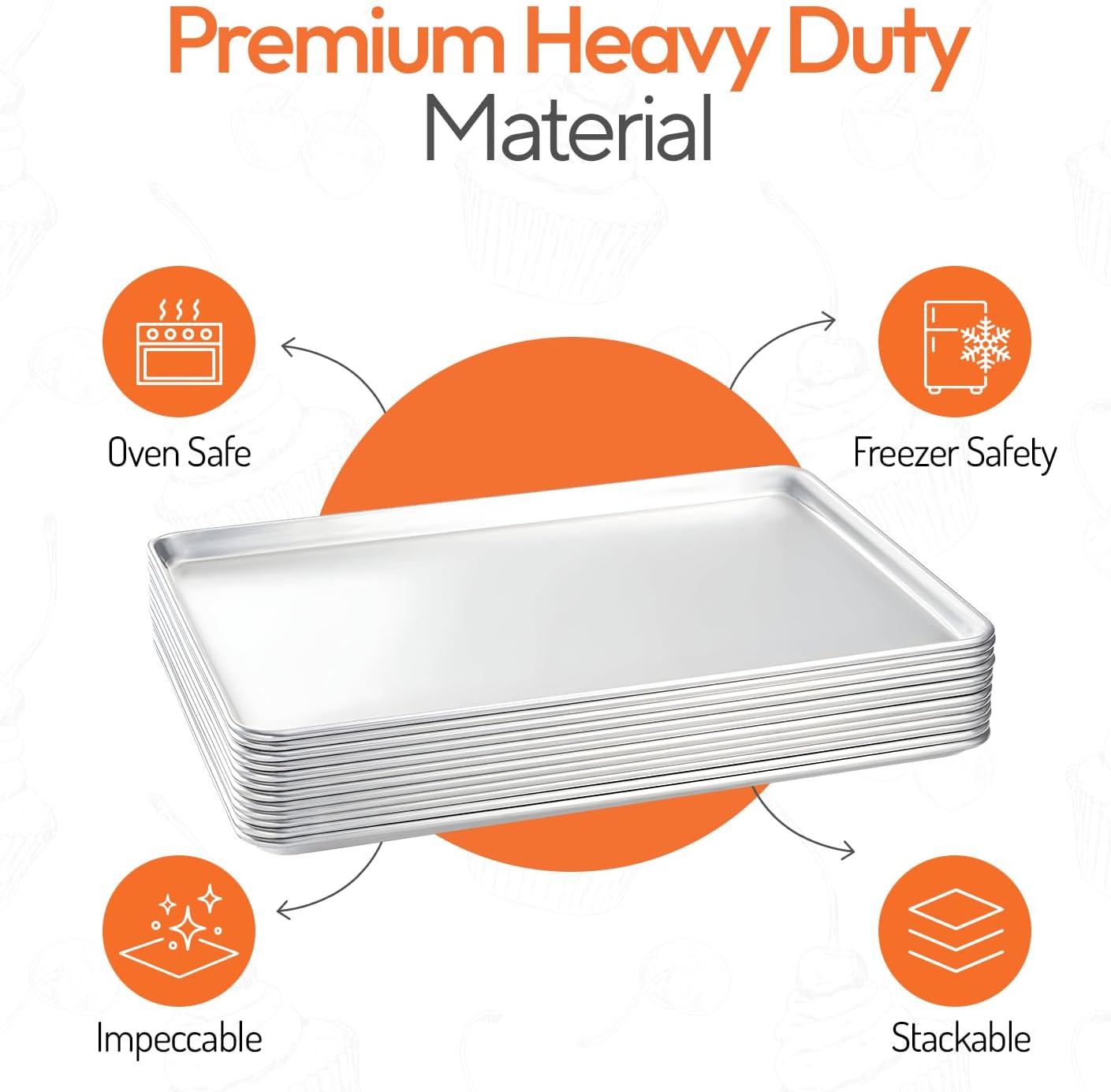 Juego de bandejas de aluminio  - Kitchen Bakery reseña y precio