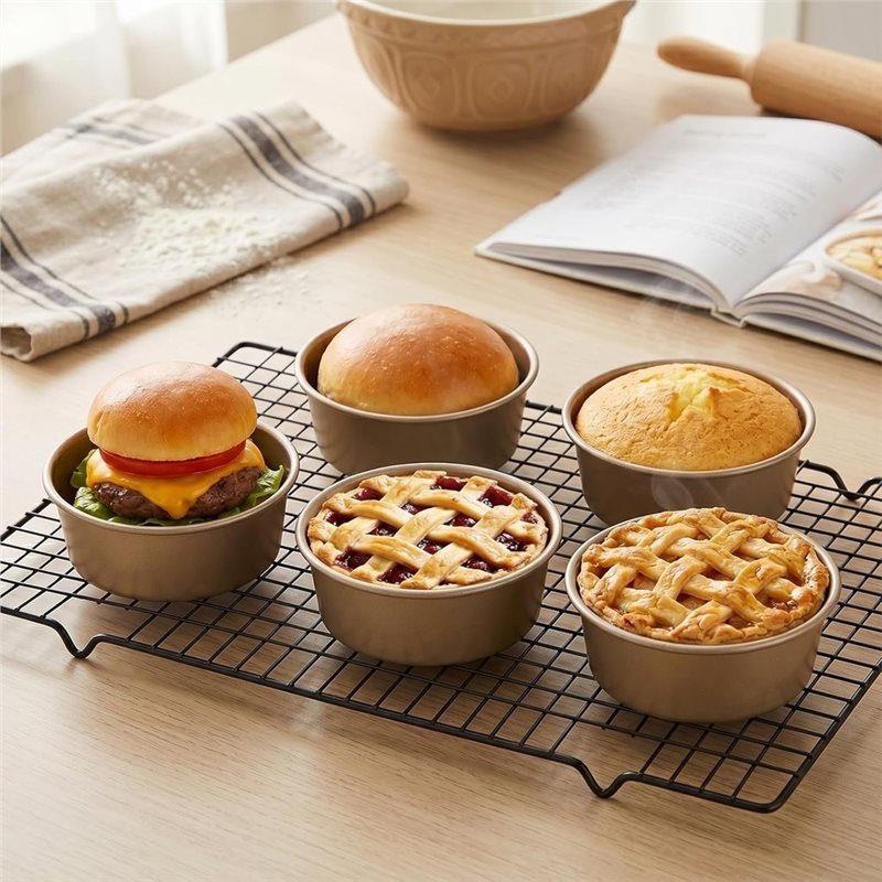 ABLN - Juego de 8 Mini Moldes  - Muffin Tin Nonstick reseña y precio