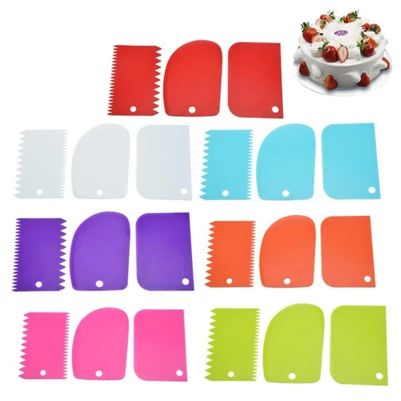 Juego de 3 Espátulas para Crem - Fondant Smoother Set reseña y precio