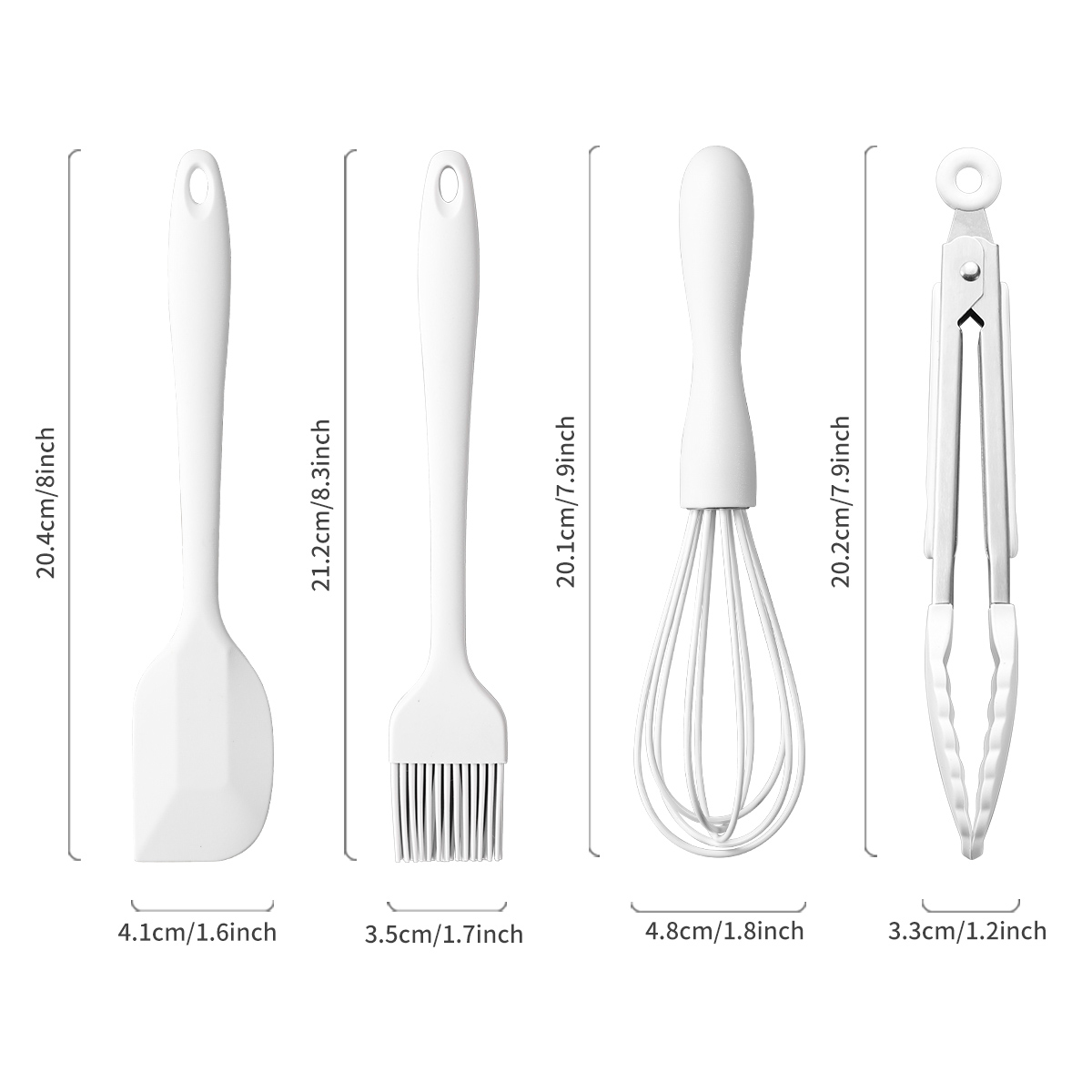 Juego de 4 unidades de silicon - Kitchen Baking Brush reseña y precio
