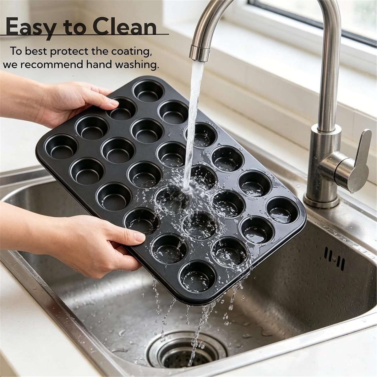 Molde para Mini Muffins con Mo - Muffin Tin Nonstick reseña y precio
