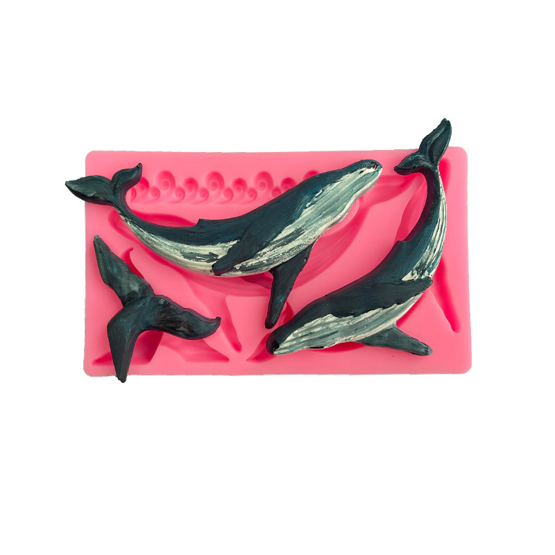 Molde de silicona de ballena D - Kitchen Baking Decor reseña y precio