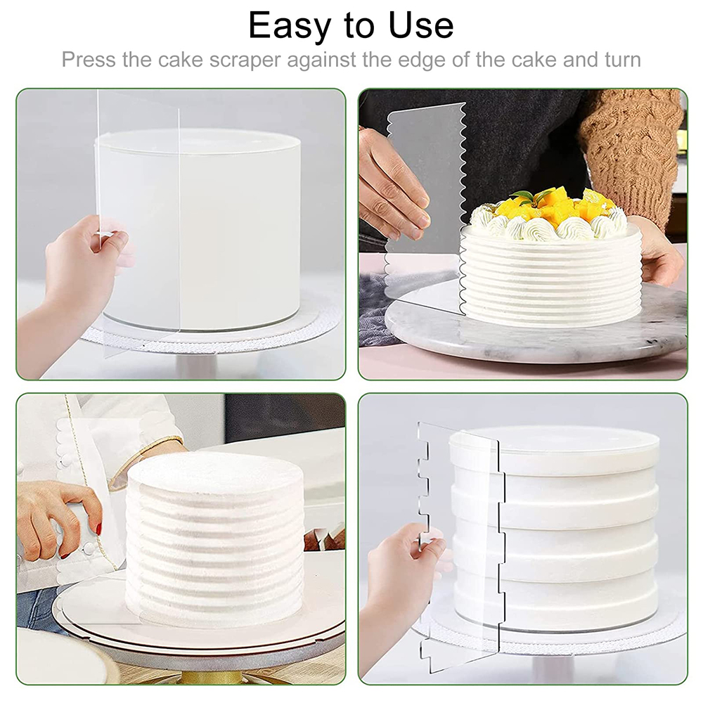 Juego de peine acrílico para d - Fondant Smoother Set reseña y precio