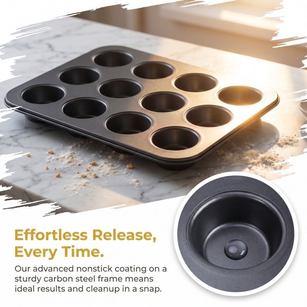 Molde para Muffins Mini de Ace - Muffin Tin Nonstick reseña y precio