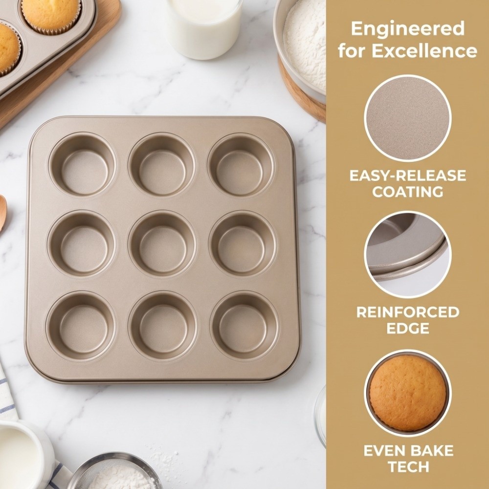 Molde para Muffins Mini de Ace - Muffin Tin Nonstick reseña y precio