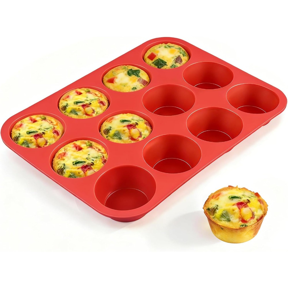Molde de Silicona para Muffins - Muffin Tin Nonstick reseña y precio