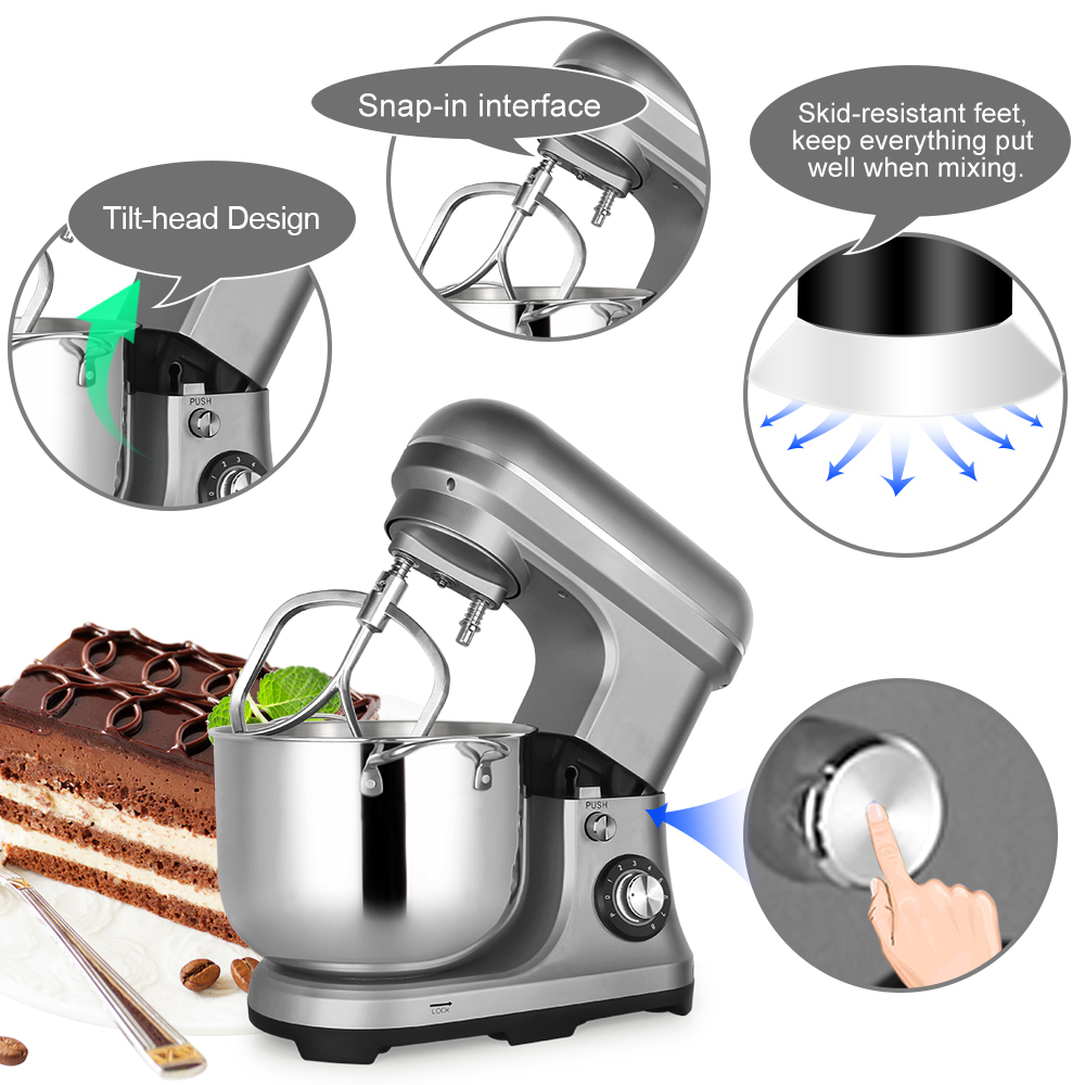 Batidora Eléctrica Grande y Po - Kitchen Baking Mixer reseña y precio