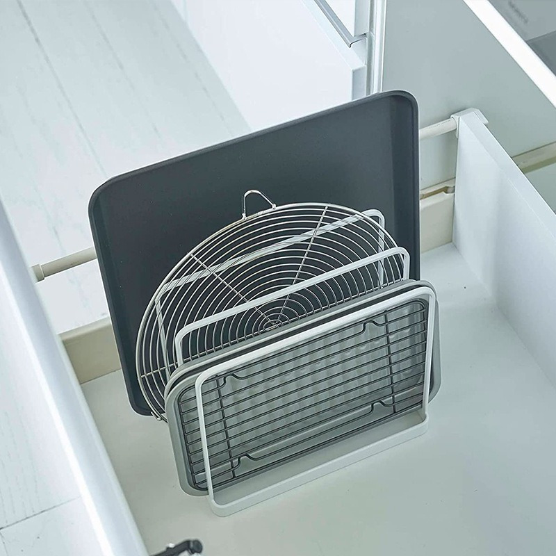 Estante para tabla de cortar V - Kitchen Baking Tray Storage reseña y precio