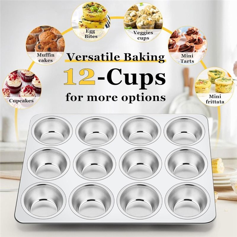 ABAE - Molde para Muffins, Ban - Muffin Tin Nonstick reseña y precio