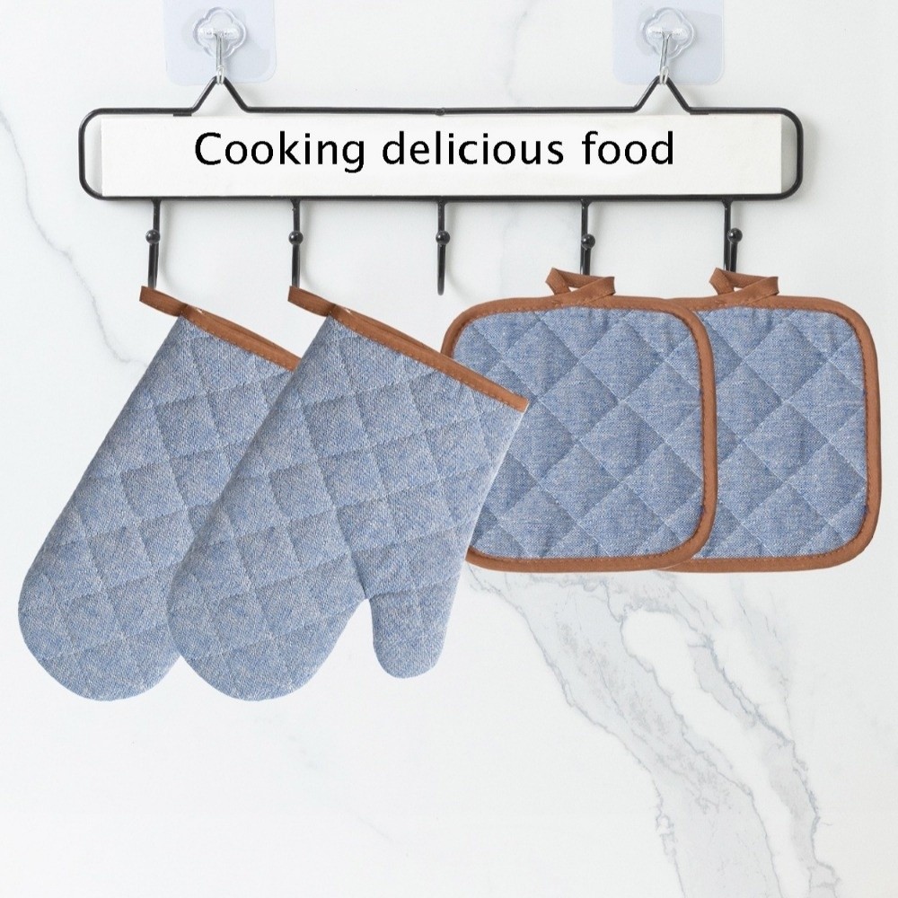 2 guantes de horno antidesliza - Kitchen Baking Gloves reseña y precio