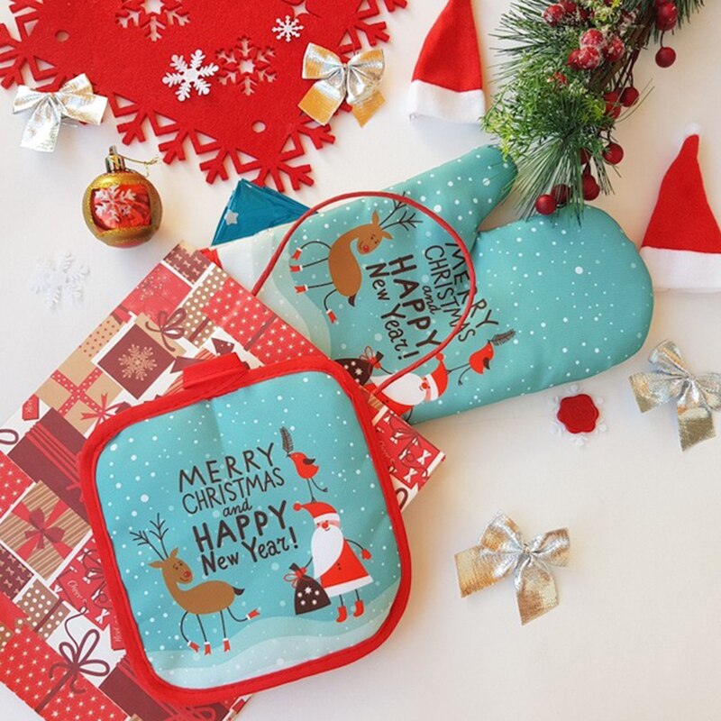 2 unids/set de manoplas de hor - Kitchen Baking Gloves reseña y precio
