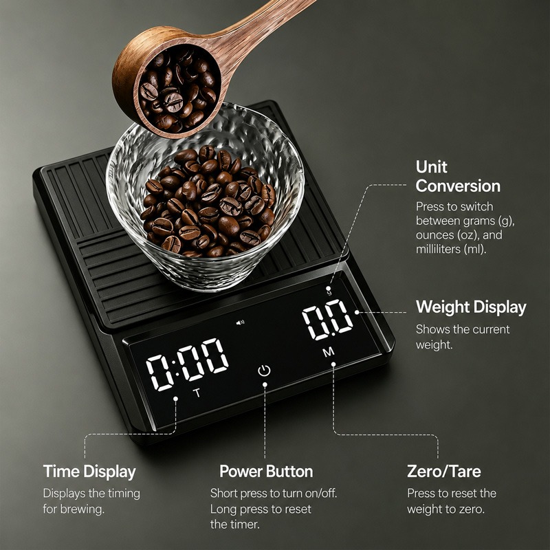 Báscula Profesional para Café  - Kitchen Scale Precise reseña y precio
