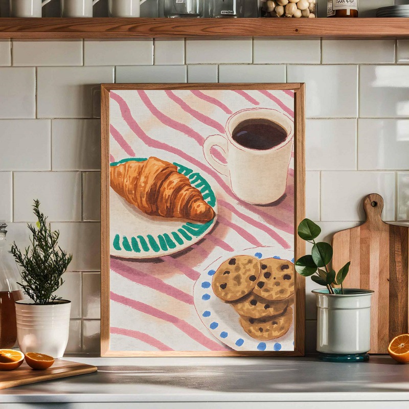 Póster artístico de panadería, - Kitchen Bakery reseña y precio