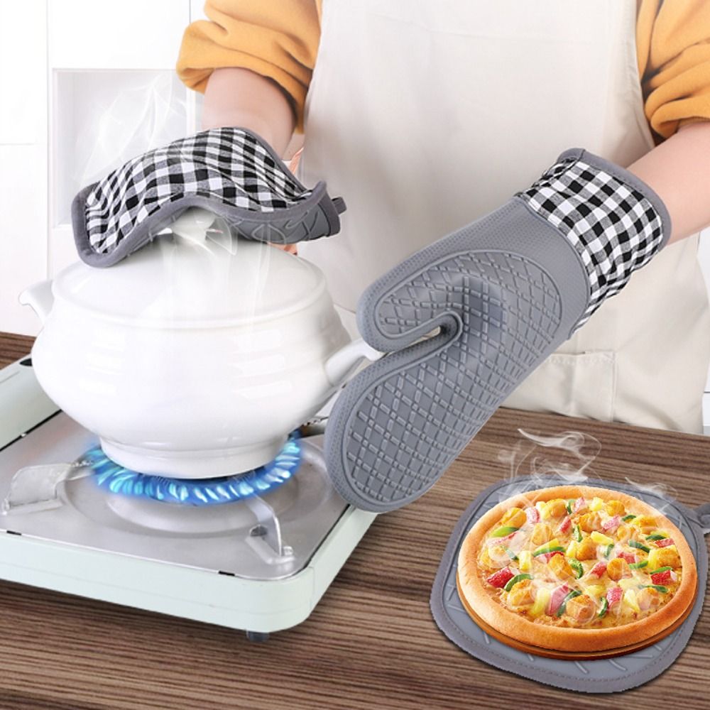 Guantes aislantes de silicona  - Kitchen Baking Gloves reseña y precio